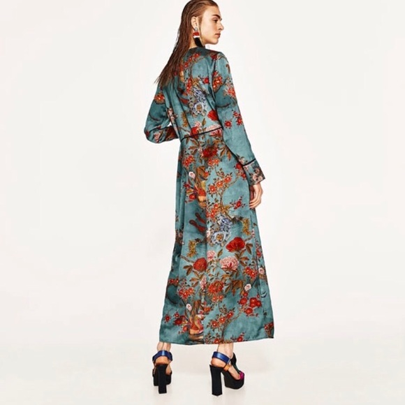 zara kimono dress